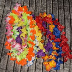 Hawaiian Leis For Luau 8 Pack