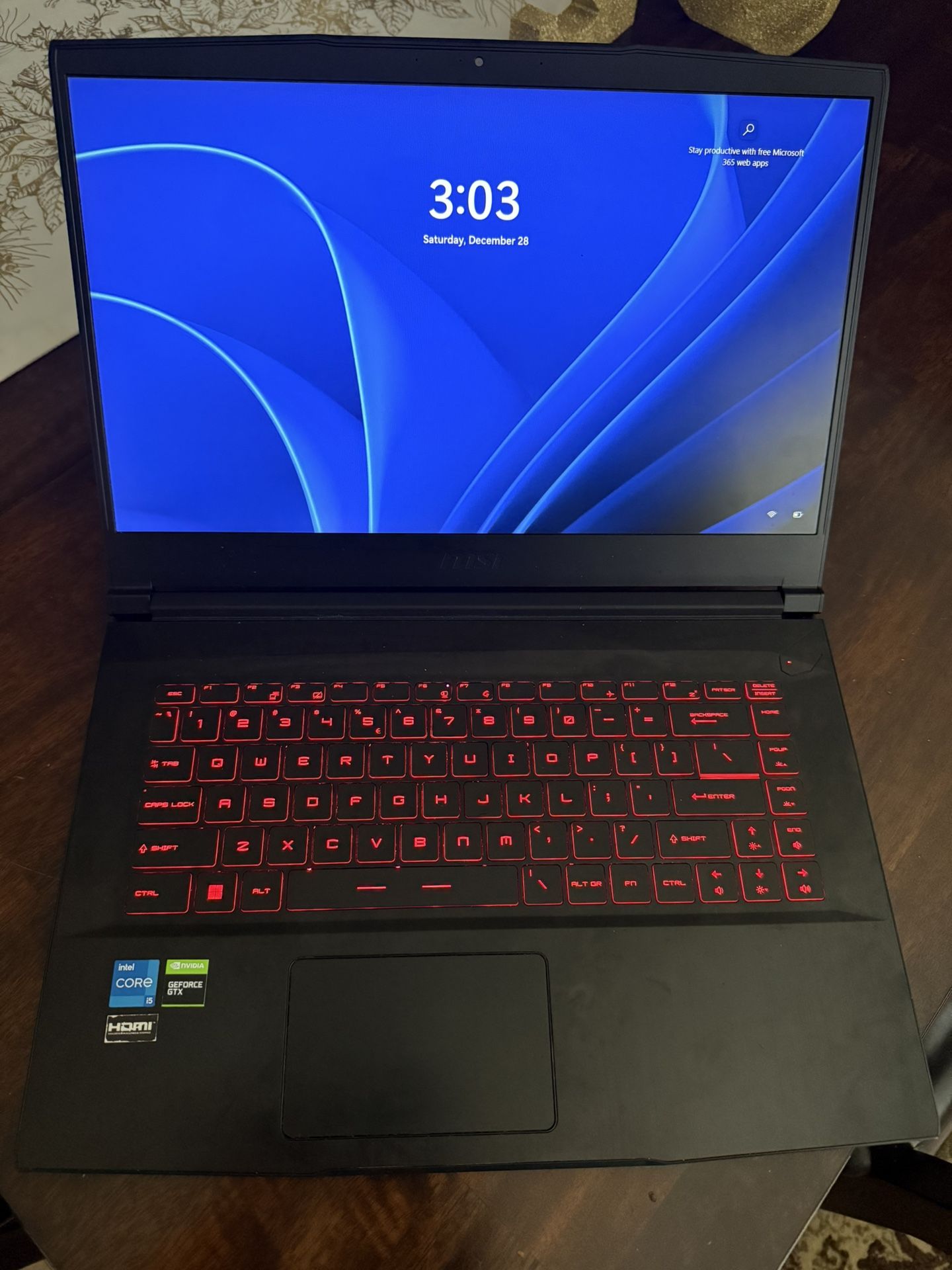 MSI Geforce GTX Laptop