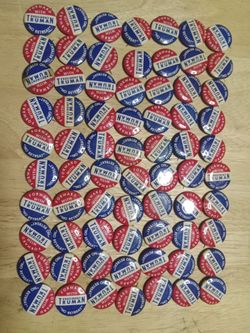 Vintage Harry Truman Political Buttons