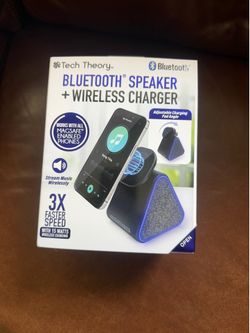 Tech Theory Bluetooth Speaker + 15W Wireless Charger | MagSafe Compatible | New