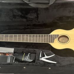 Washburn RO10 Rover Steel String Travel Acoustic Guitar Natural 