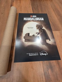 SDCC Exclusive 2026 Disney+ LEGO Mandalorian Grogu Poster