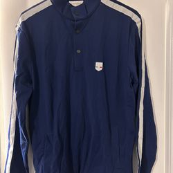 NWOT Men's UOMOSPORT Speciale Long Sleeve Navy Blue Medium Made In USA