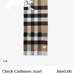 Burberry Cashmere Scarf 