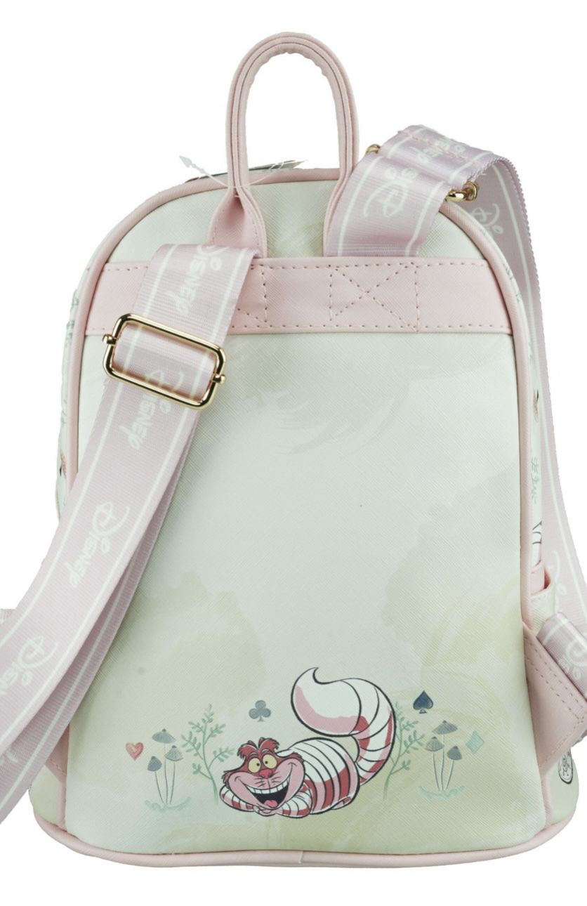 Alice In Wonderland Mini Faux Leather Backpack