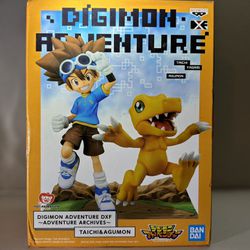 Banpresto Digimon Adventure Dxf Adventure Archives Taichi & Agumon