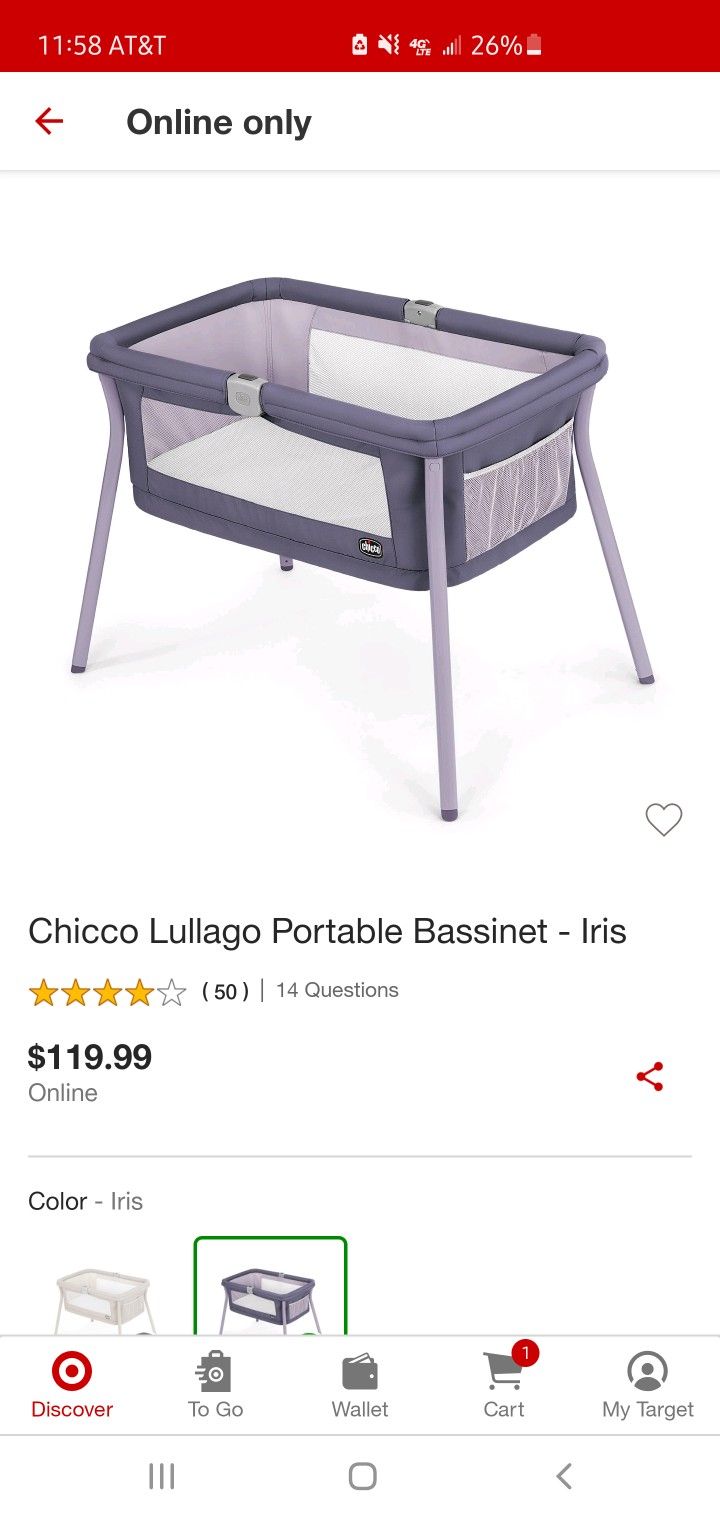 Chicco Lullago Portable Bassinet 