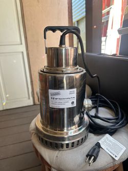 MAINTENANCE WAREHOUSE 1/2 HP Stainless Steel Waterfall Dewatering Pump