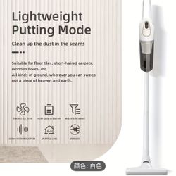 Portable cordless handheld vacuum cleaner with high power and strong suction, USB rechargeable, equipped with a 6-piece accessory kit, suitable for bo