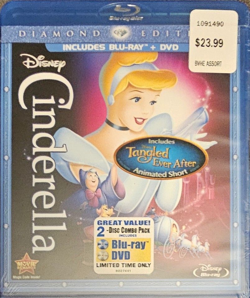 Cinderella (Blu-ray/DVD, 2012, 2-Disc Set, Diamond Edition)