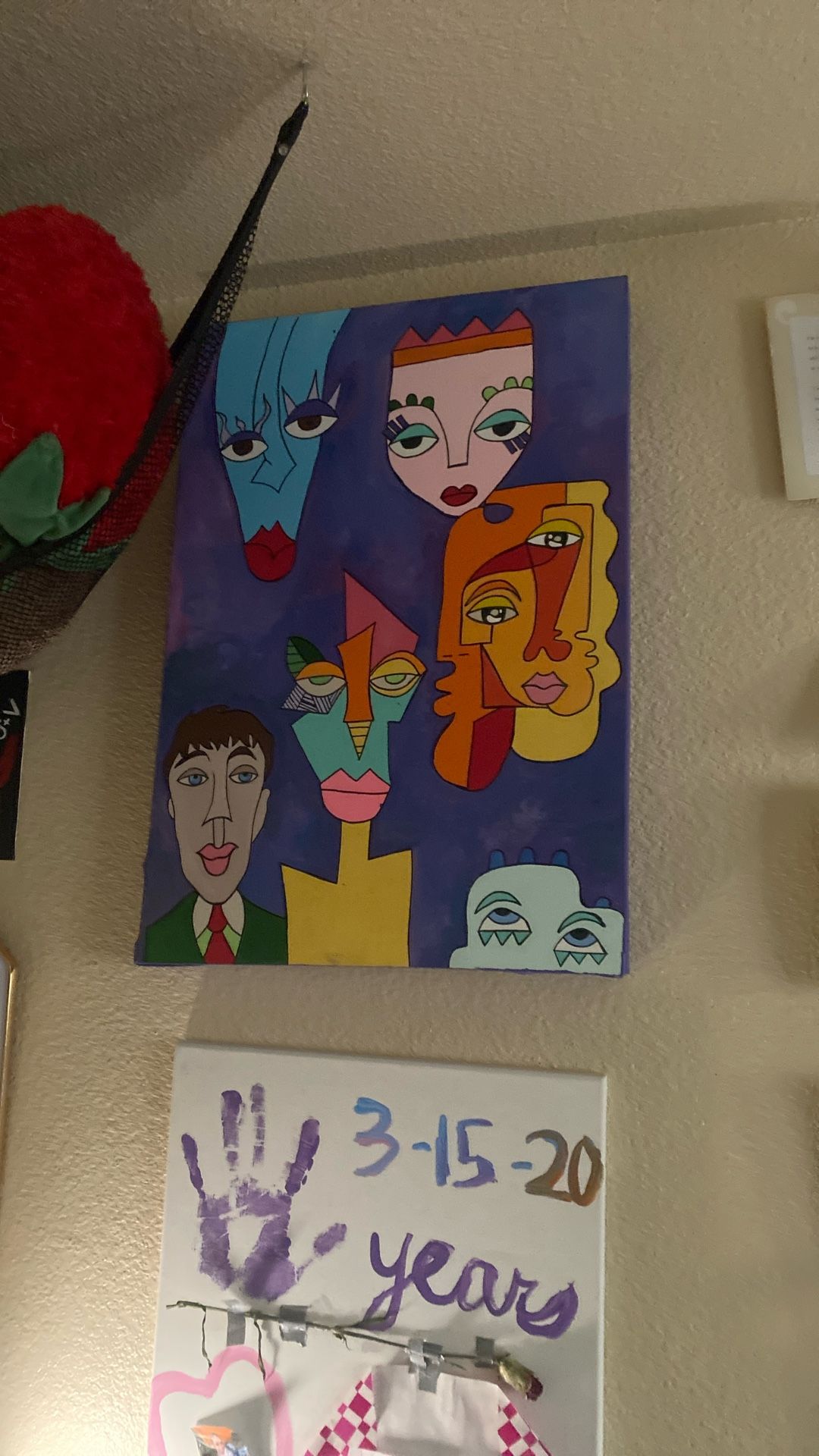 Hand painted Cubism X-Large Canvas