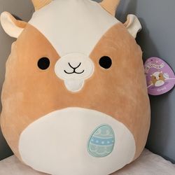 14" Grant The Tan And Brown Goat SQUISHMALLOW NWT