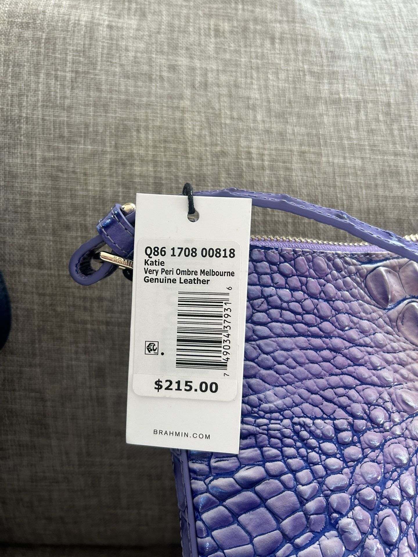 Brahmin Katie Melbourne Leather Satchel – Very Peri Ombré – New With Tags