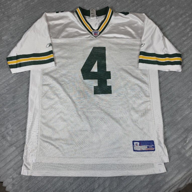 NFL REEBOK-GREEN BAY PACKERS-FAVRE #4 SZ XL MENS JERSEY White Green
Mens XL