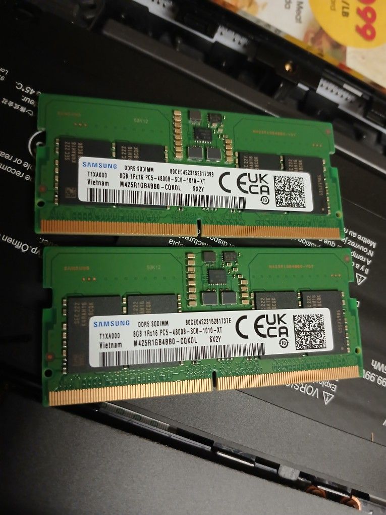 Samsung 16GB DDR5 RAM SODIMM 4800MHz