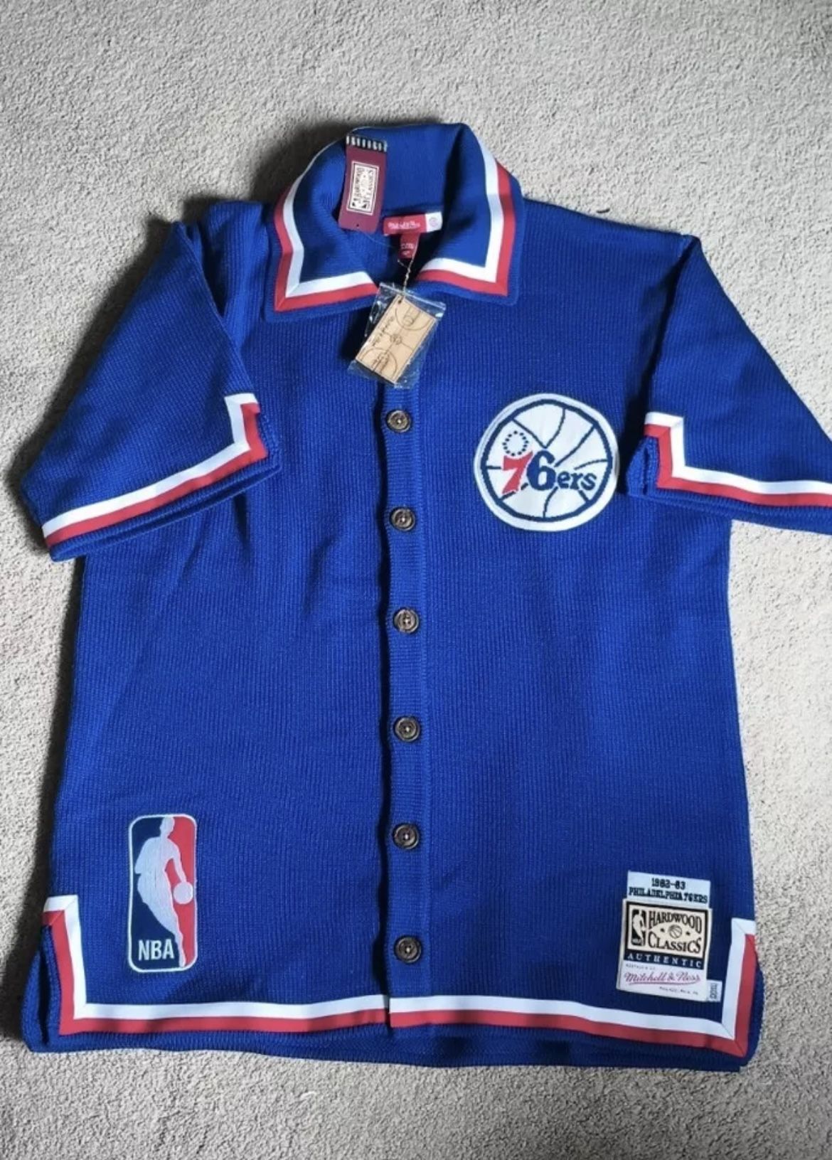 Authentic Mitchell & Ness Clot Warmup Jersey Sweater XXL