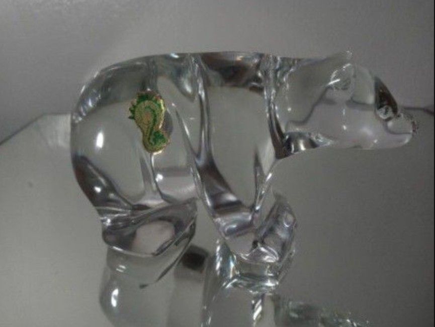 WATERFORD CRYSTAL BEAR SCULPTURE 6"×4" - V81