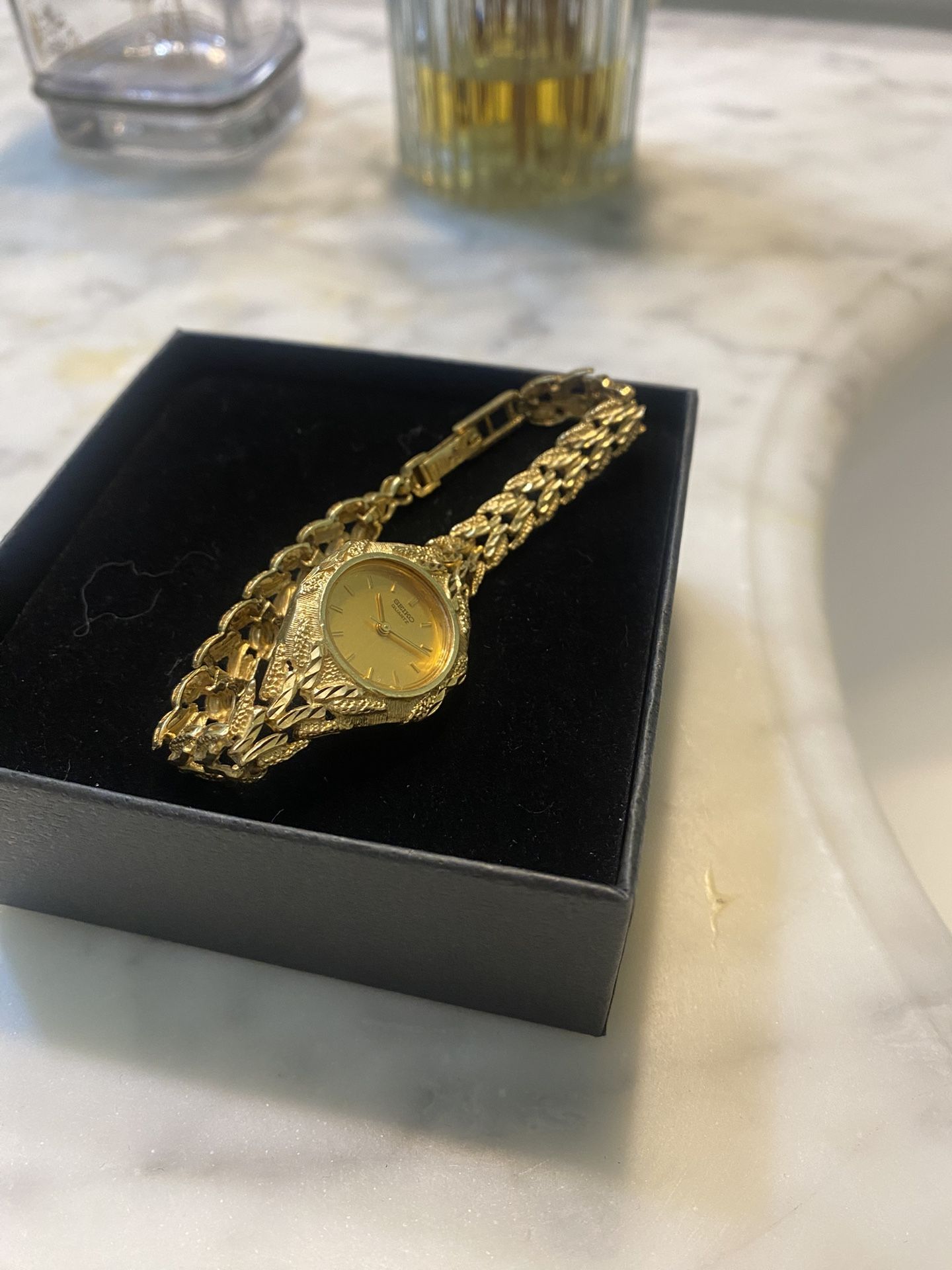 Seiko Womens Watch 14 Solid Gold 