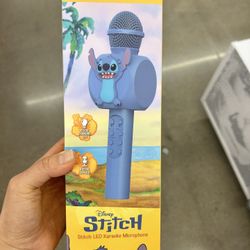 NWT Disney Stitch Blue Karaoke Microphone