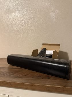 Wohome 2.1ch Small Sound Bars for TV with 6 Levels Voice Enhancement, Built-in Subwoofer