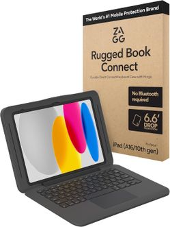 ZAGG Rugged Book Connect iPad 11" (A16) / 10.9" (Gen 10) Case