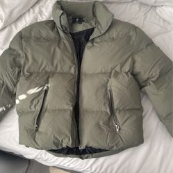 Olive Darc Sport Puffer Rain Jacket Large