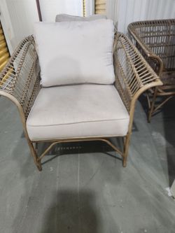 Rattan Accent Chair and table set