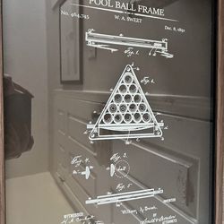 Pool ball frame design handing wall decoration