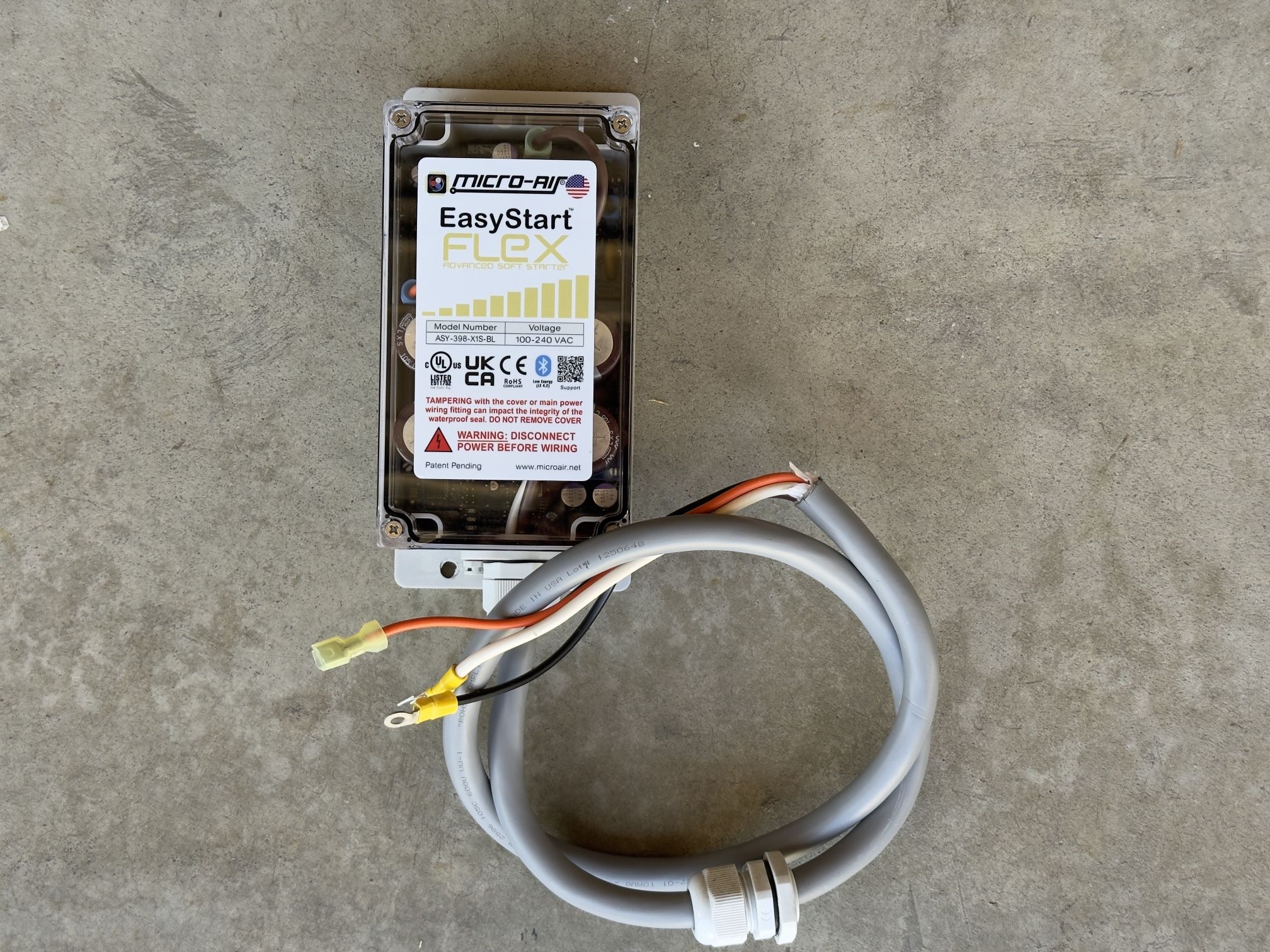 Micro-Air EasyStart Flex AC Soft Starter With Bluetooth ASY-398-X1S-BL