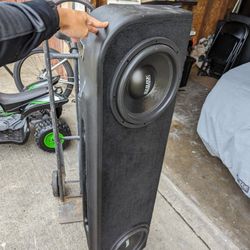 Enclosed Truck Subwoofer Box With 2 Sundown Audio 12s 