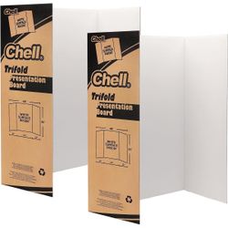 10 Pack Trifold Poster Boards 36 x 48 Inch