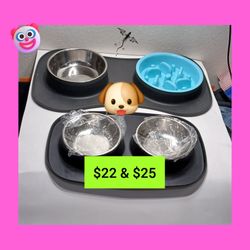 🦮🐈‍⬛ PET DOG CAT FOOD WATER BOWLS