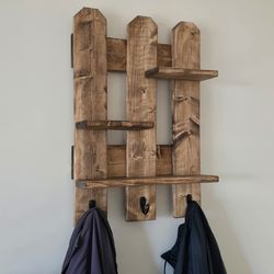 New Entryway Coat Rack with 3 Shelves