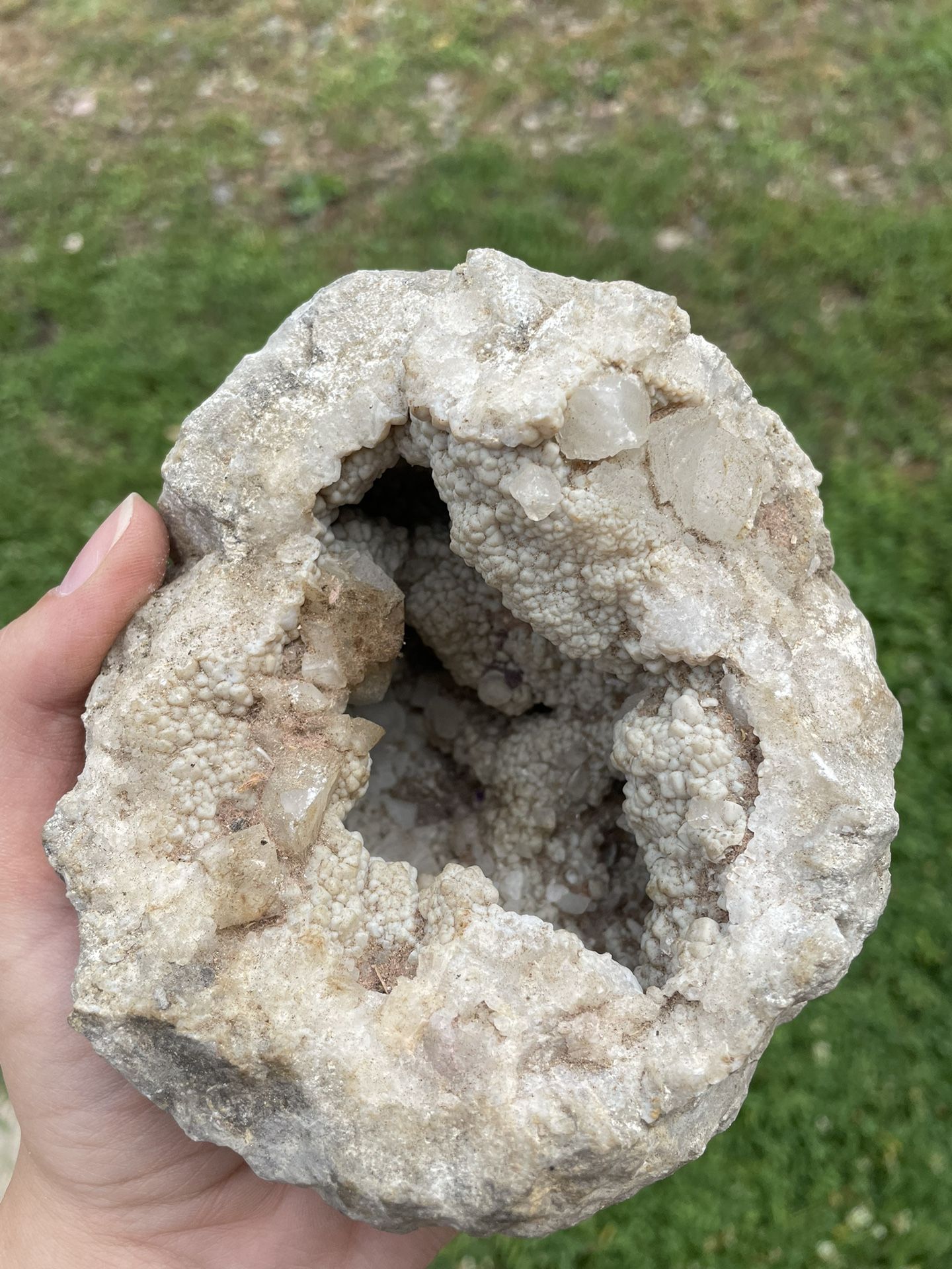 Euhedral Crystal Quartz Geode 'Potato Stone’
