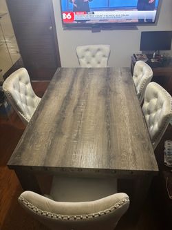 Wood Table Set