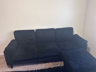 Black Sectional Couch - $150 OBO