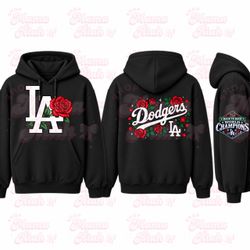 Dodgers Date Night Hoodie. LA Rose