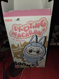 Exciting macaroon labubu popmart