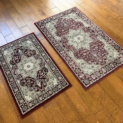 Pair of Burgundy Rugs