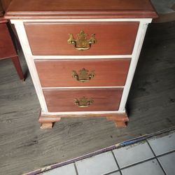 3 Drawer Night Stand Solid Wood