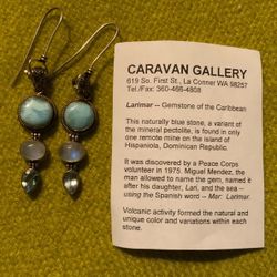 Larimar Gemstones Earring’s 