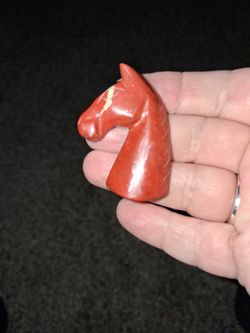 Red jasper Gemstone Horse
