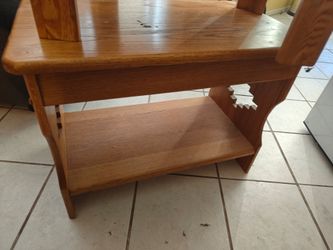 Wooden end tables