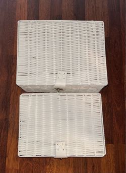 Two Plastic (pvc?) Nesting Baskets