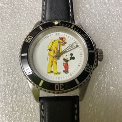Rare Disney Time Works Mickey & Fire Fighter Watch