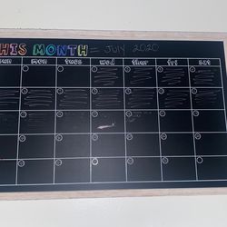 Monthly Chalk Calendar 