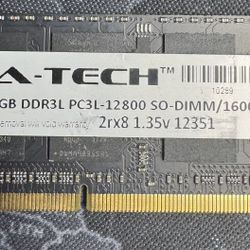 8GB DDR3L.  