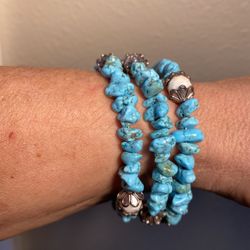 Turquoise Coil Bracelet