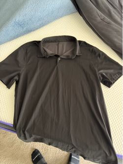Lulu Lemon Black XL golf polo stretch fit men’s shirt