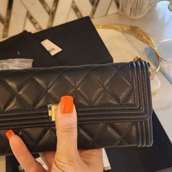 Womens 100% Genuine Leather Luxury Wallet 